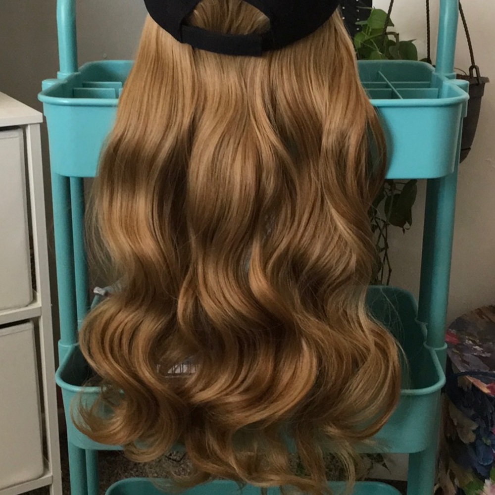 Baseball Cap With Hair Extensions